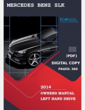 MERCEDES BENZ SLK 2014 OWNERS MANUAL